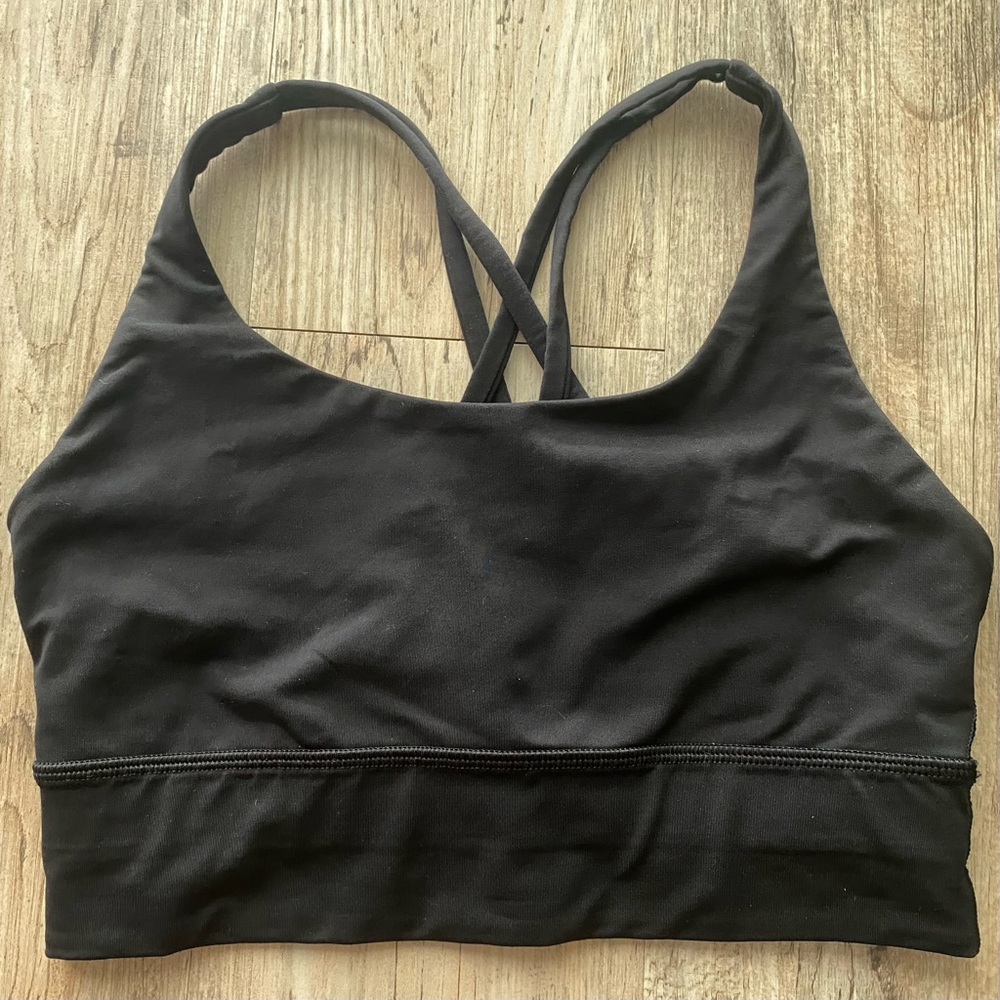 Lululemon longline energy bra in black